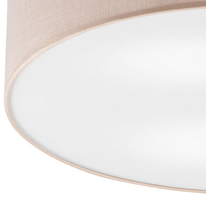 Lampada a Soffitto Paolo, Beige, Legno, 17x50x50 cm, EPIKASA