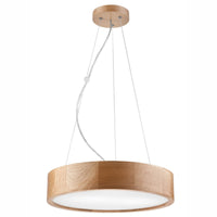 Lampada a Sospensione Eveline, Marrone, Legno, 80x37x37 cm, EPIKASA