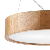 Lampada a Sospensione Eveline, Marrone, Legno, 80x37x37 cm, EPIKASA