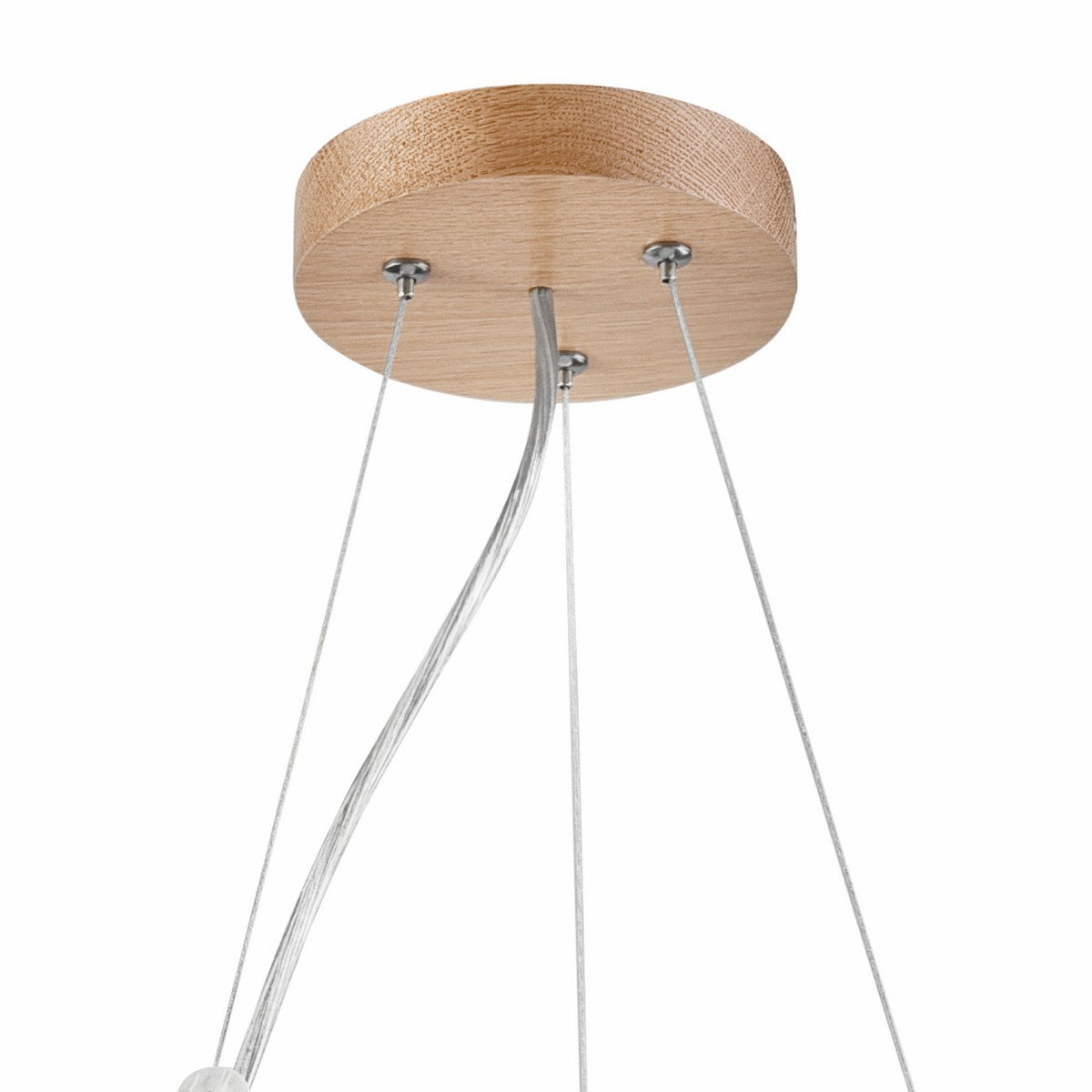 Lampada a Sospensione Eveline, Marrone, Legno, 80x37x37 cm, EPIKASA