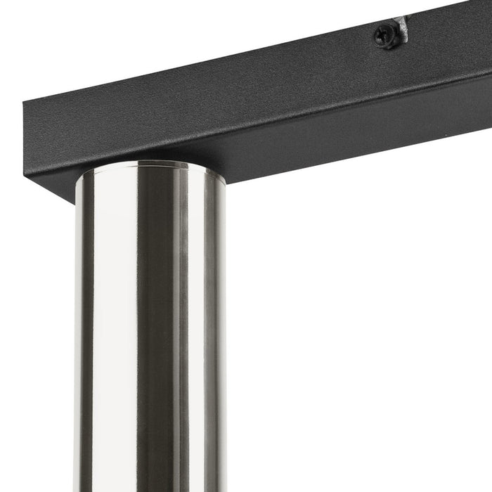 Lampada a Soffitto Diego, Argento, Metallo, 31,5x32x8 cm, EPIKASA