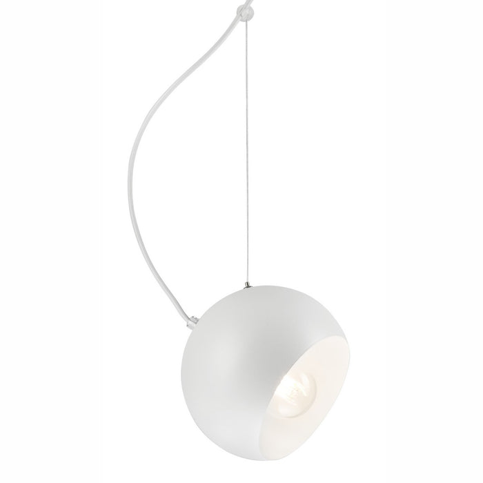 Lampada a Sospensione Inez, Bianco, Metallo, 85x17x17 cm, EPIKASA