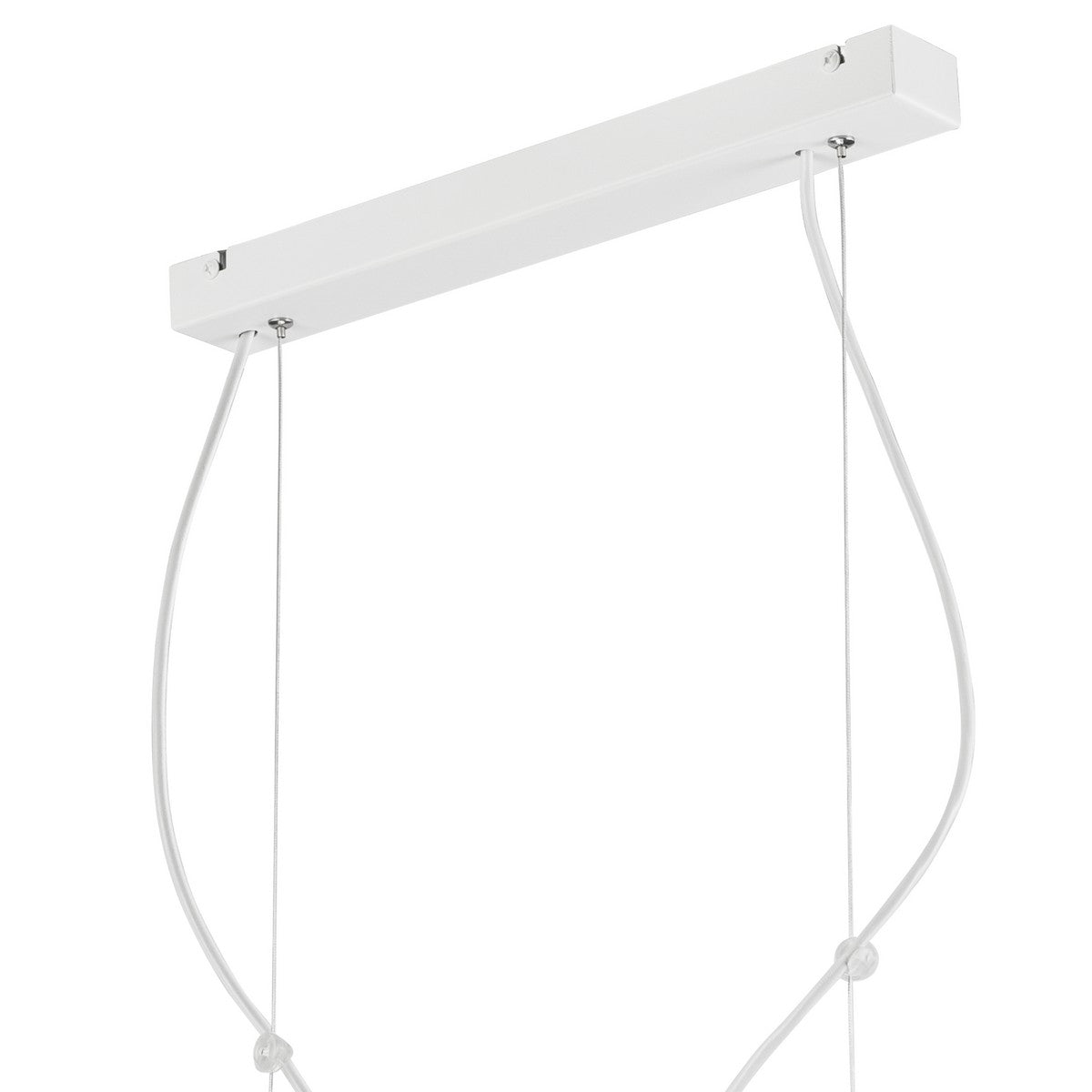 Lampada a Sospensione Inez, Bianco, Metallo, 79x45x17 cm, EPIKASA