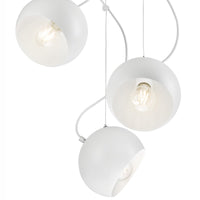 Lampada a Sospensione Inez, Bianco, Metallo, 86x44x44 cm, EPIKASA