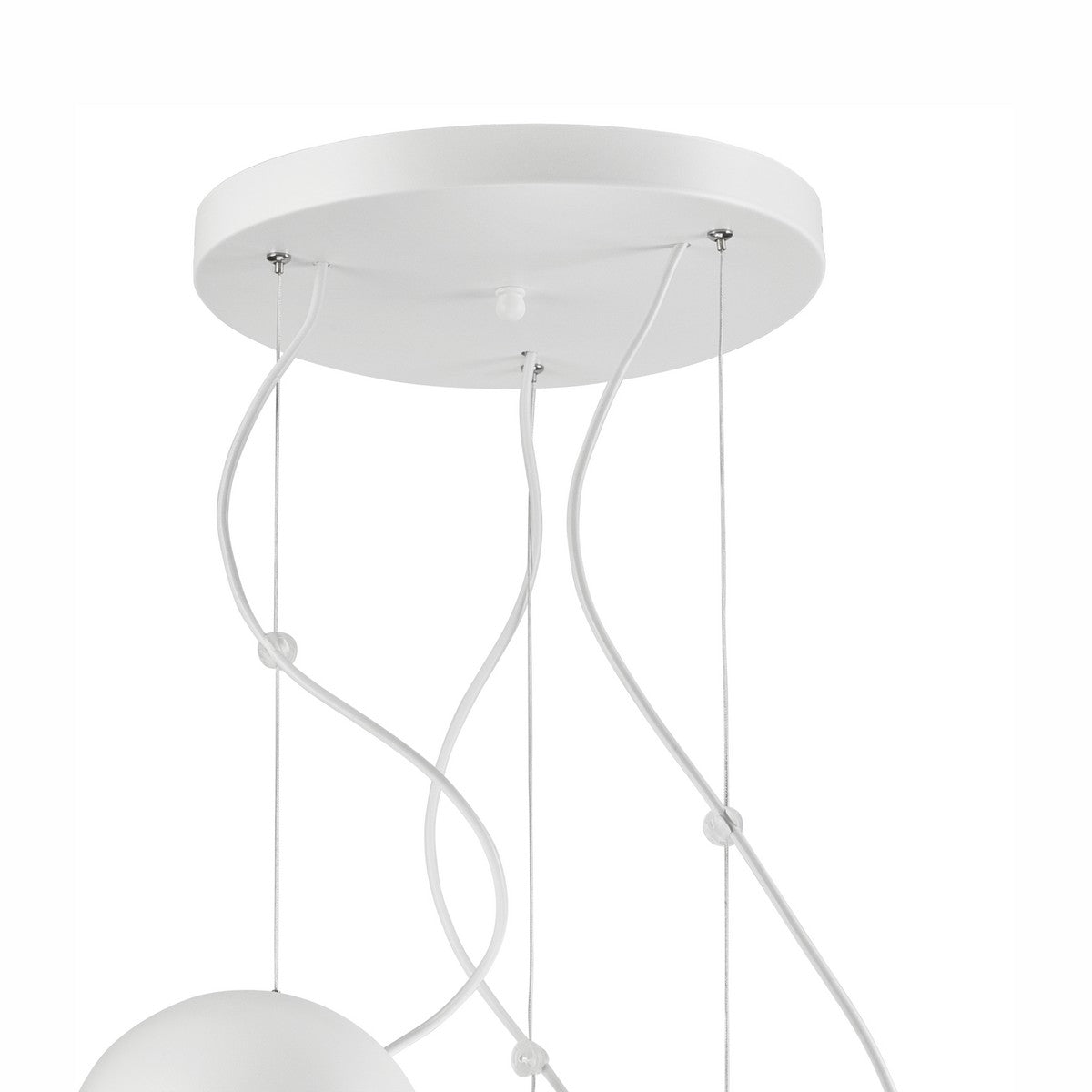 Lampada a Sospensione Inez, Bianco, Metallo, 86x44x44 cm, EPIKASA