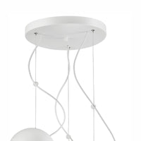 Lampada a Sospensione Inez, Bianco, Metallo, 86x44x44 cm, EPIKASA