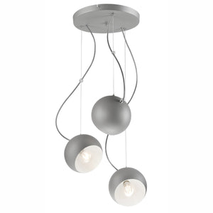 Lampada a Sospensione Inez, Argento, Metallo, 86x44x44 cm, EPIKASA