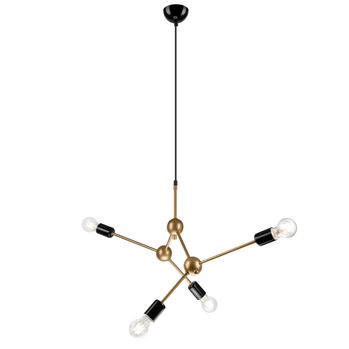 Lampada a Sospensione Alessia, Oro, Metallo, 120x82x5 cm, EPIKASA