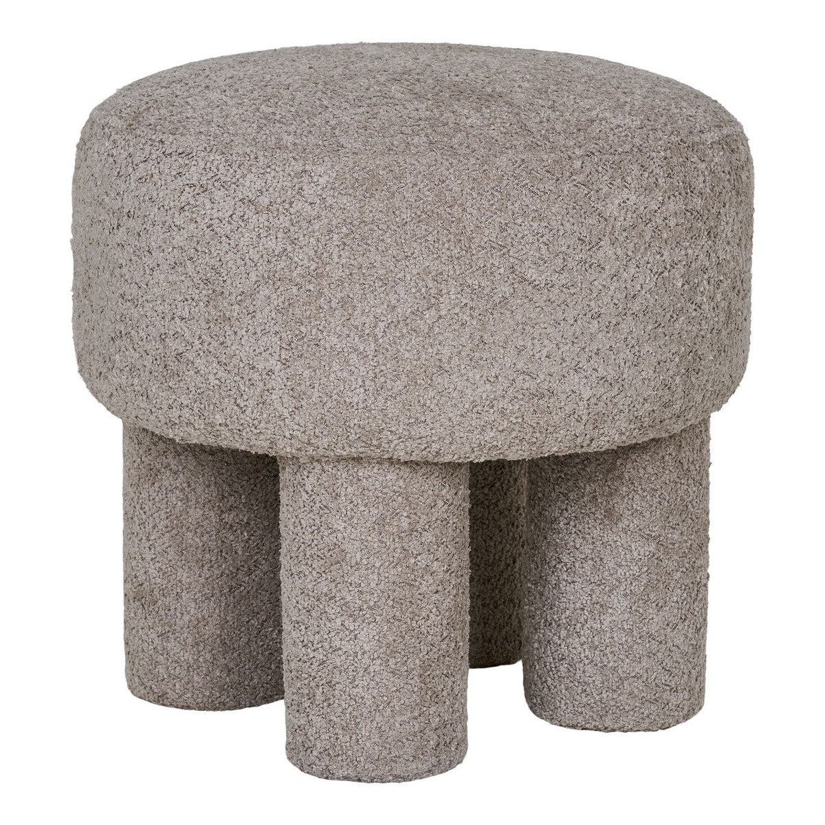 Pouf Perth, Grigio, Poliestere, 43x43x43 cm, EPIKASA