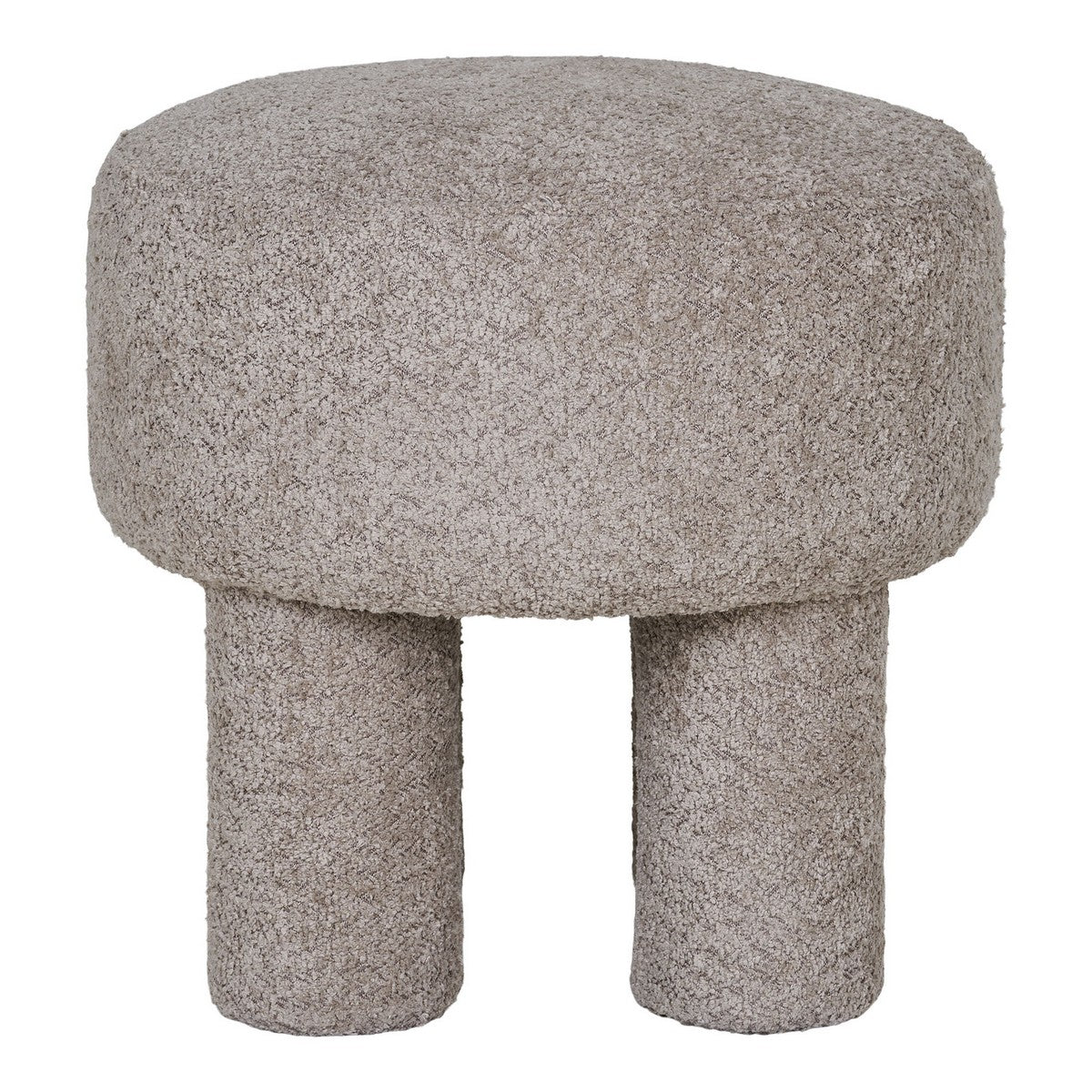 Pouf Perth, Grigio, Poliestere, 43x43x43 cm, EPIKASA