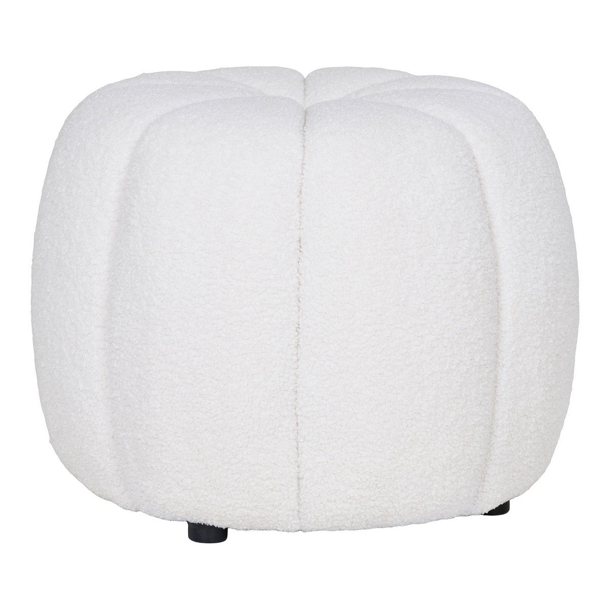 Pouf Paisley, Bianco, Poliestere, 48x48x38 cm, EPIKASA