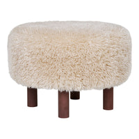 Pouf Inverness, Beige, Poliestere, 50x50x33 cm, EPIKASA