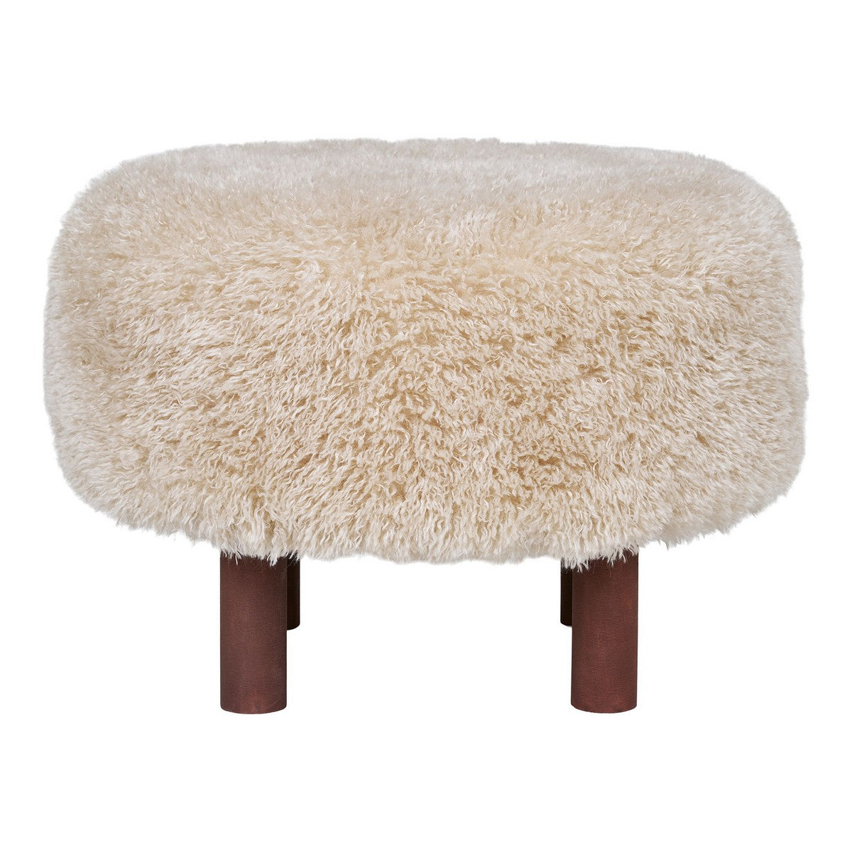 Pouf Inverness, Beige, Poliestere, 50x50x33 cm, EPIKASA