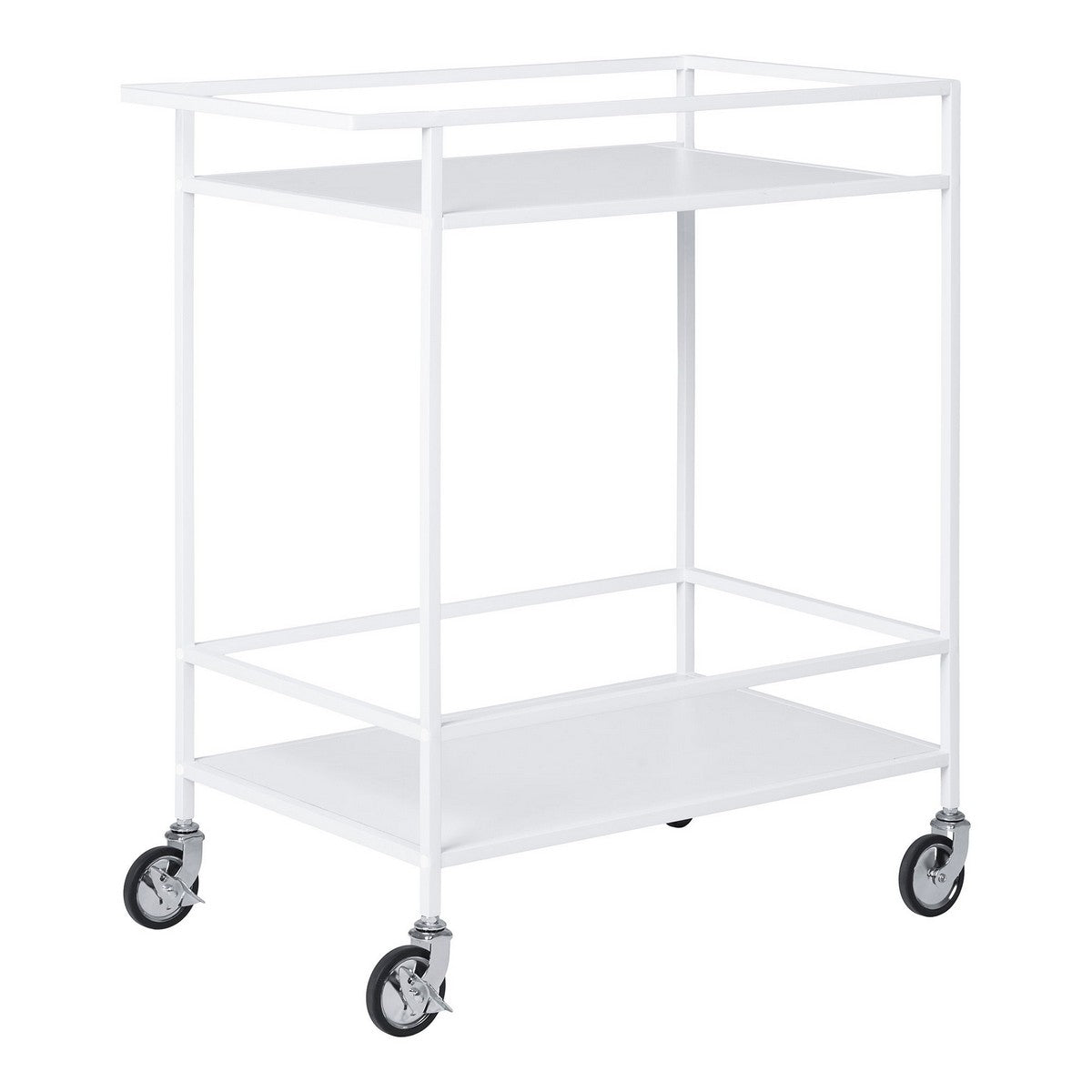 Carrello Vita, Bianco, Metallo, 40x68x79 cm, EPIKASA