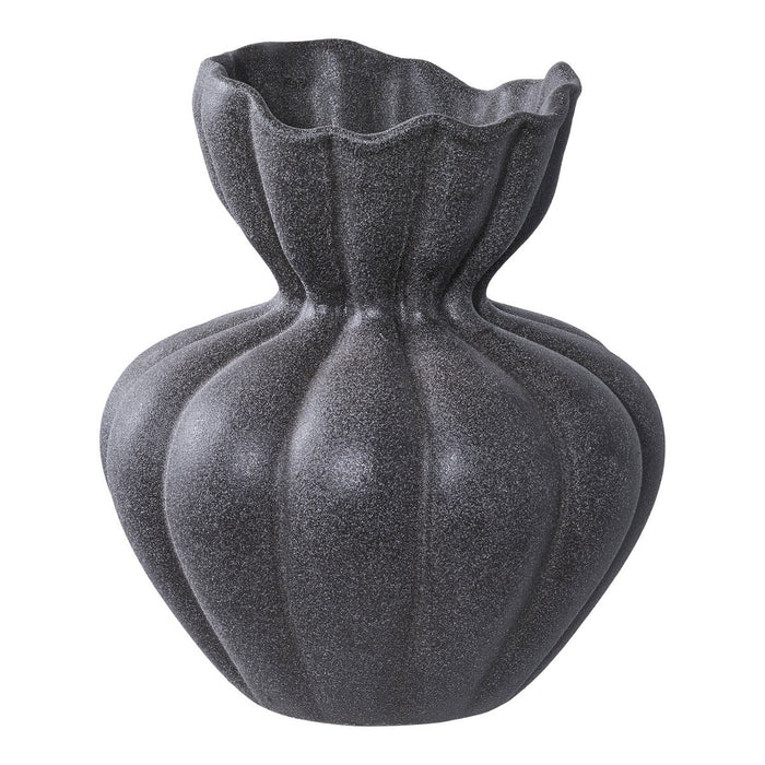 Vaso Decorativo Zurigo, Nero, Ceramica, 17,2x17,2x19,4 cm, EPIKASA