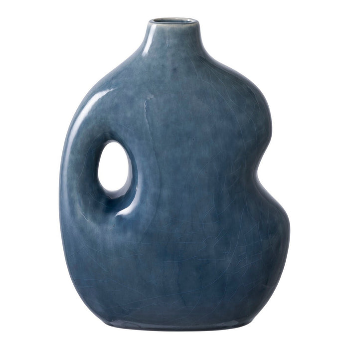 Vaso Decorativo Brescia, Blu, Ceramica, 19x9,5x25 cm, EPIKASA