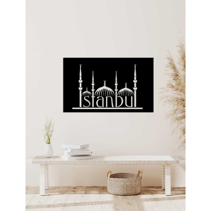 Decorazione in Metallo Istanbul, Nero, Metallo, 83x0,15x50 cm, EPIKASA