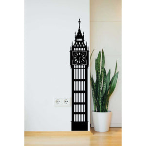 Decorazione in Metallo Big Ben, Nero, Metallo, 15x0,15x84 cm, EPIKASA