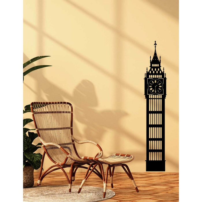 Decorazione in Metallo Big Ben, Nero, Metallo, 15x0,15x84 cm, EPIKASA