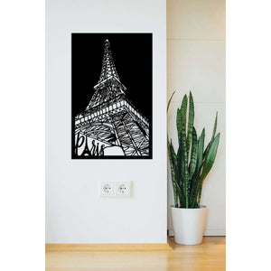 Decorazione in Metallo Torre Eiffel 5, Nero, Metallo, 45x0,15x70 cm, EPIKASA