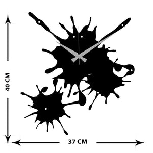 Orologio da Parete Colore, Nero, Metallo, 37x0,15x40 cm, EPIKASA