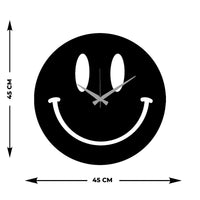 Orologio da Parete Smile, Nero, Metallo, 45x0,15x45 cm, EPIKASA