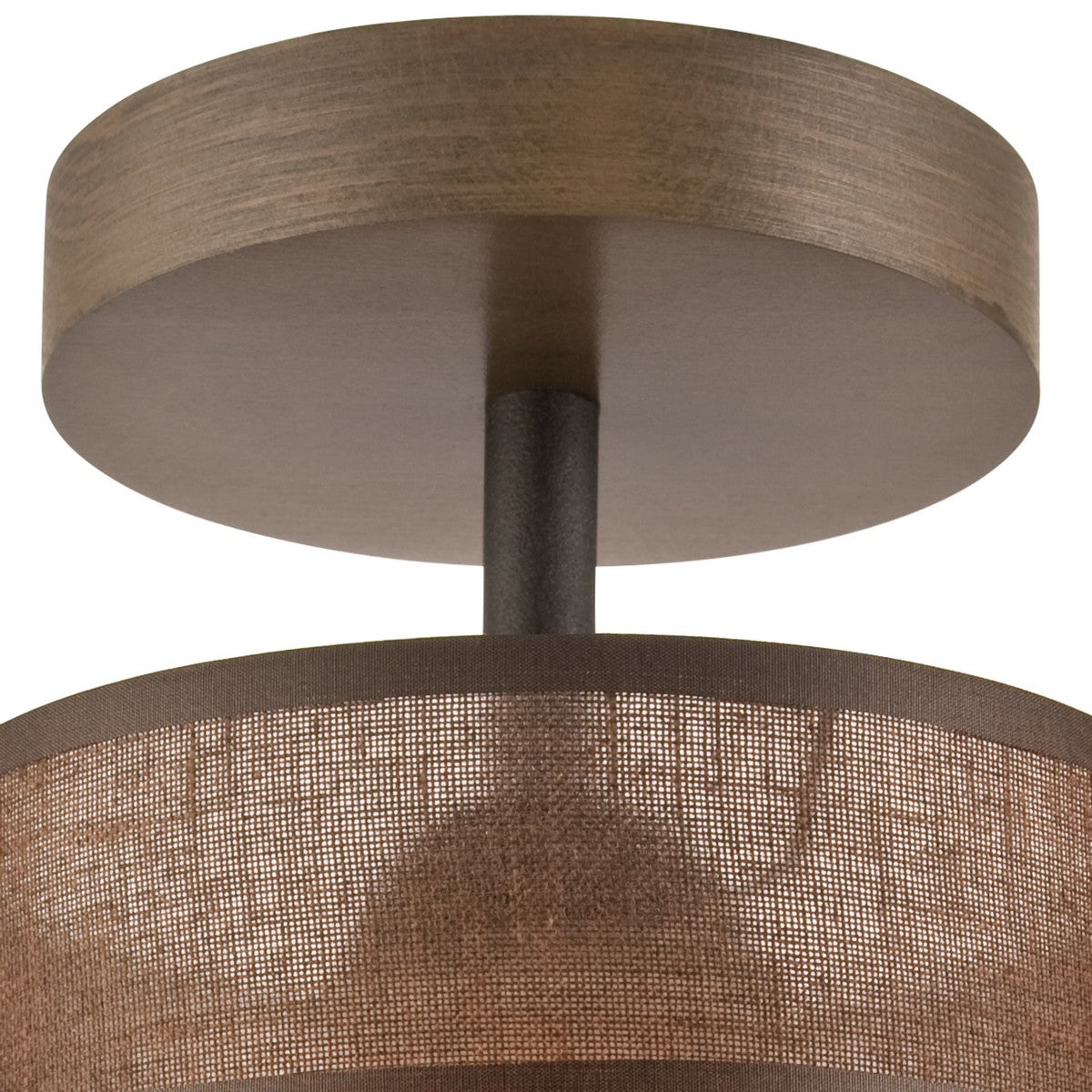 Lampada a Soffitto Andrea, Marrone, Legno, 25x16x16 cm, EPIKASA