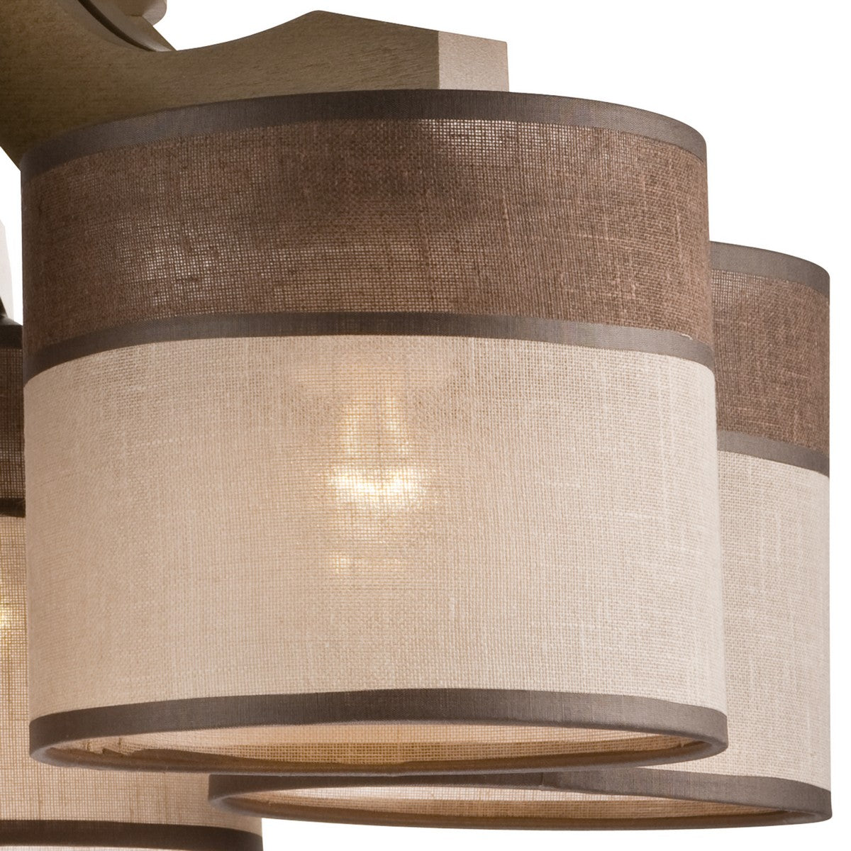 Lampada a Soffitto Andrea, Marrone, Legno, 23x43x43 cm, EPIKASA