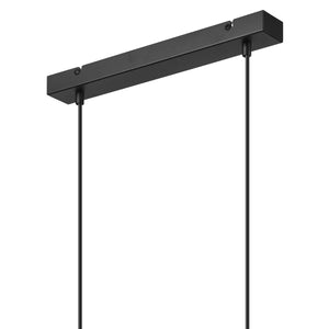 Lampada a Sospensione Nico, Nero, Metallo, 82x48x15 cm, EPIKASA