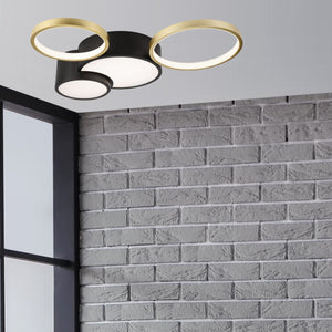 Lampada a Soffitto Alize, Nero, Metallo, 9,5x60x60 cm, EPIKASA