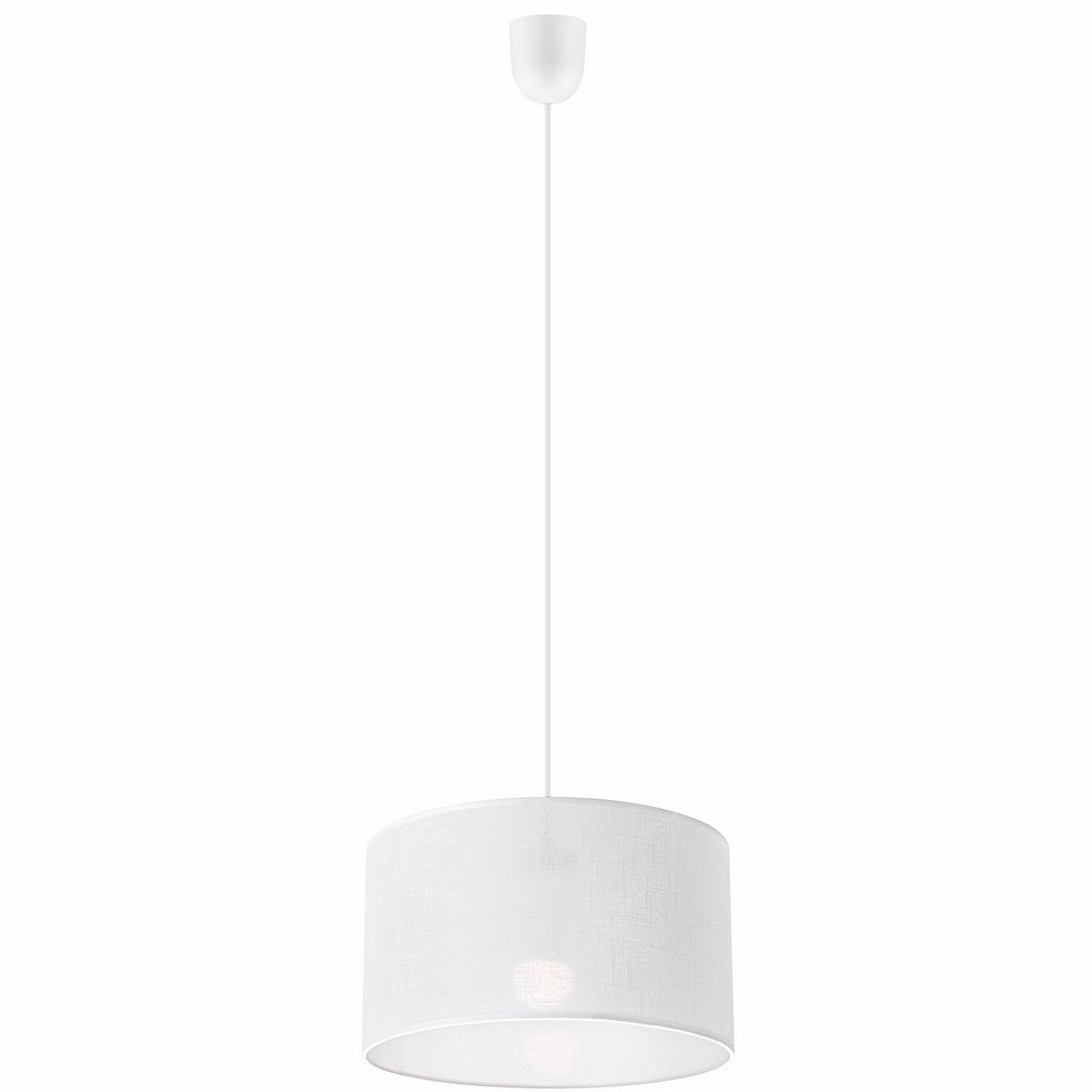 Lampada a Sospensione Vivian, Bianco, Plastica, 70x35x35 cm, EPIKASA