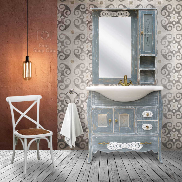 Mobile Bagno Shabby Chic Lavagna