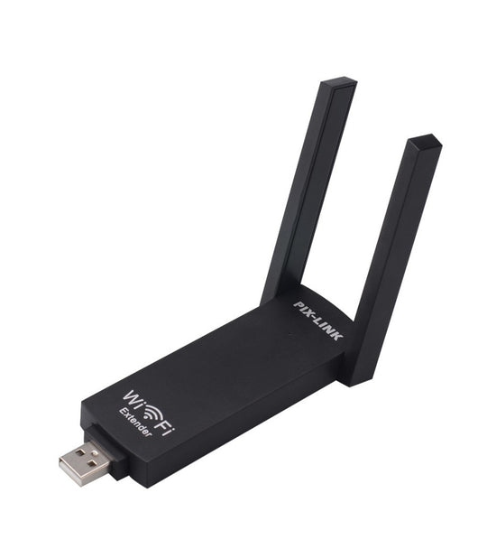 Amplificatore Segnale Router Usb 300mbps 2.4ghz Wi-fi 2 Antenne Wifi Portatile         