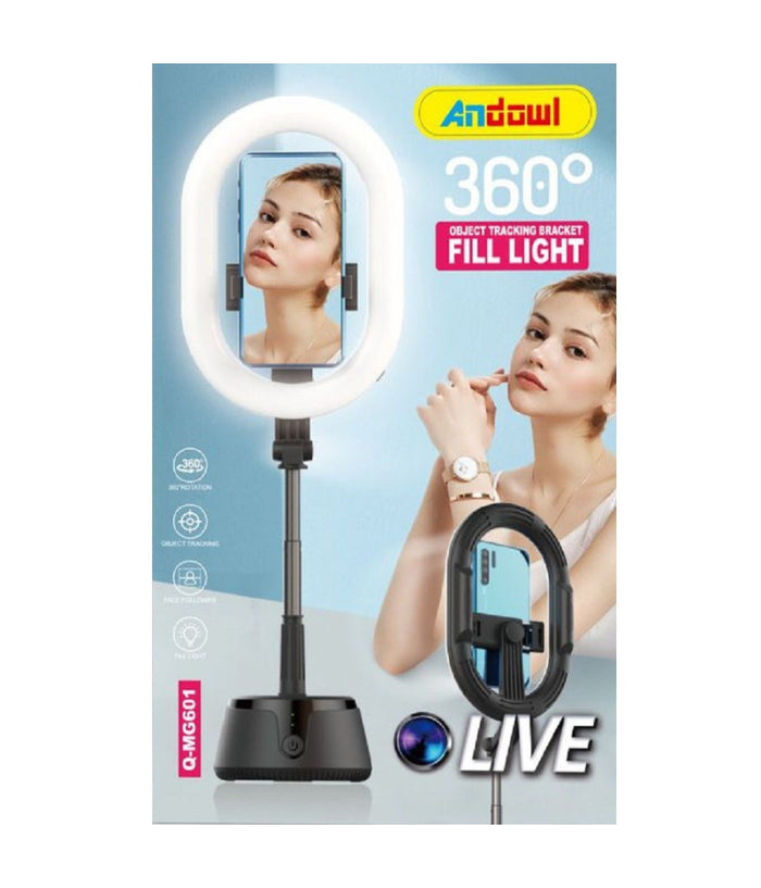 Anello Luminoso Luce Dimmerabile Ring Light 360° Con Supporto Cellulare Q-mg601         