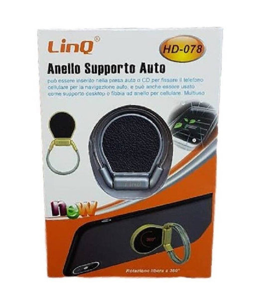 Anello Supporto Auto Per Smartphone Cellulare Presa Aria Lettore Cd Multiuso Hd-078         