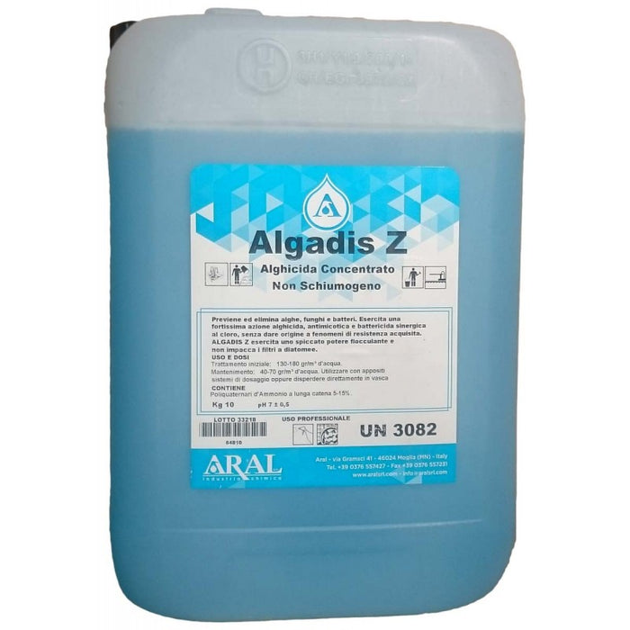 Antialga con Schiarente e Azzurrante Concentrato Algadis Z 10 Kg Aral srl