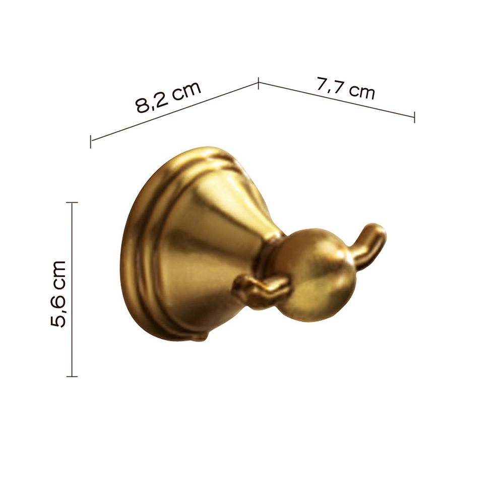 Appendiabiti doppio linea Romance color bronzo - Gedy