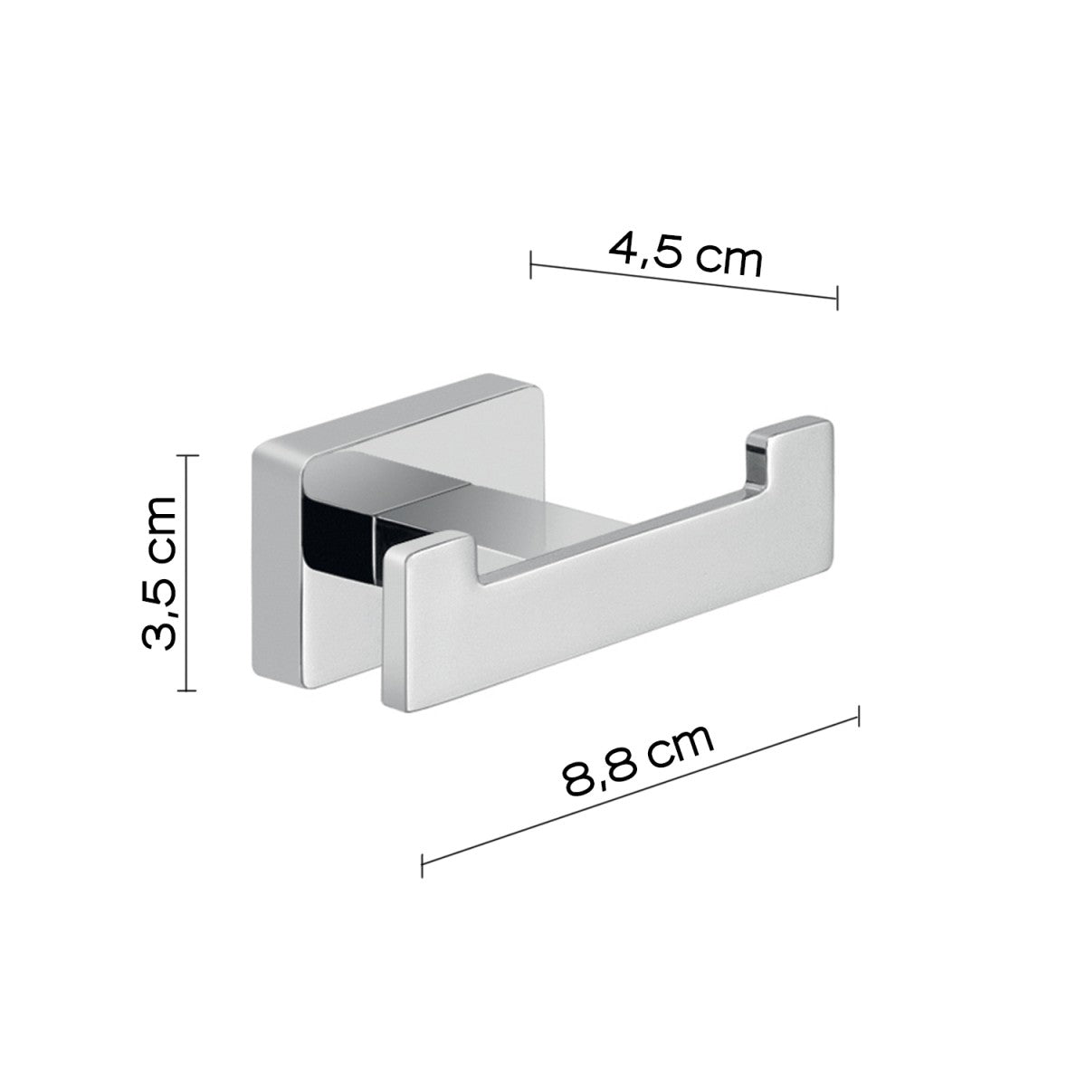 Appendiabiti aneta cromato | arreda con stile