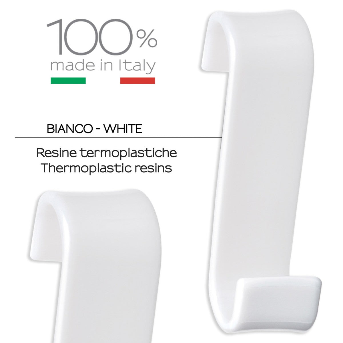 Appendiabiti termoarredo mago bianco | design moderno