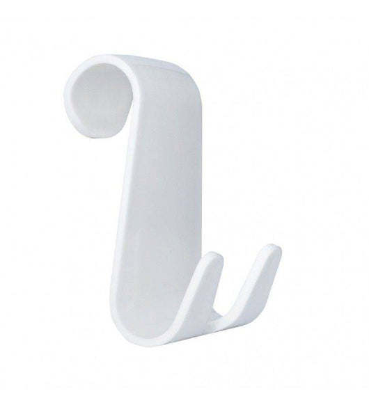 Appendiabito color bianco con doppio gancio, per scaldasalviette cod 77848