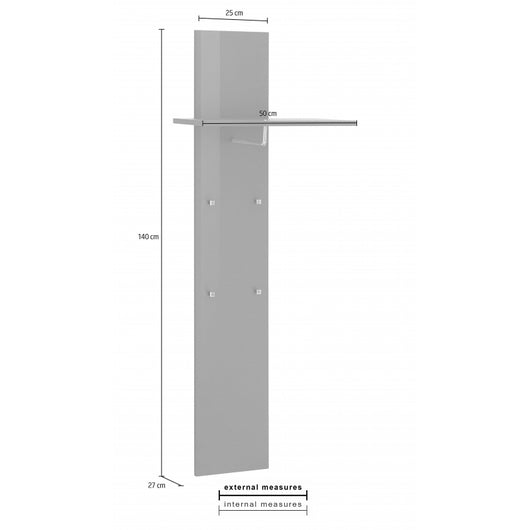 Appendiabito Magic 50X147X27 Antracite Lucido