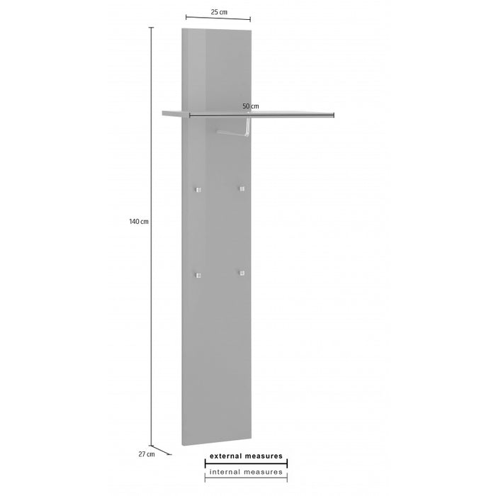 Appendiabito Magic 50X147X27 Antracite Lucido