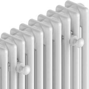 Set appendini in ABS bianco serie smart per termosifone tubolare