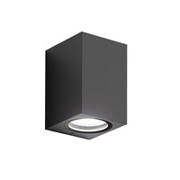 Applique alluminio gea led shin m ges911 gu10 led ip44 lampada parete monoemissione moderno esterno