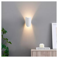 Trade Shop - Applique Da Parete Bianco In Metallo Lampada Attacco G9 Design Moderno Ip20 32750         