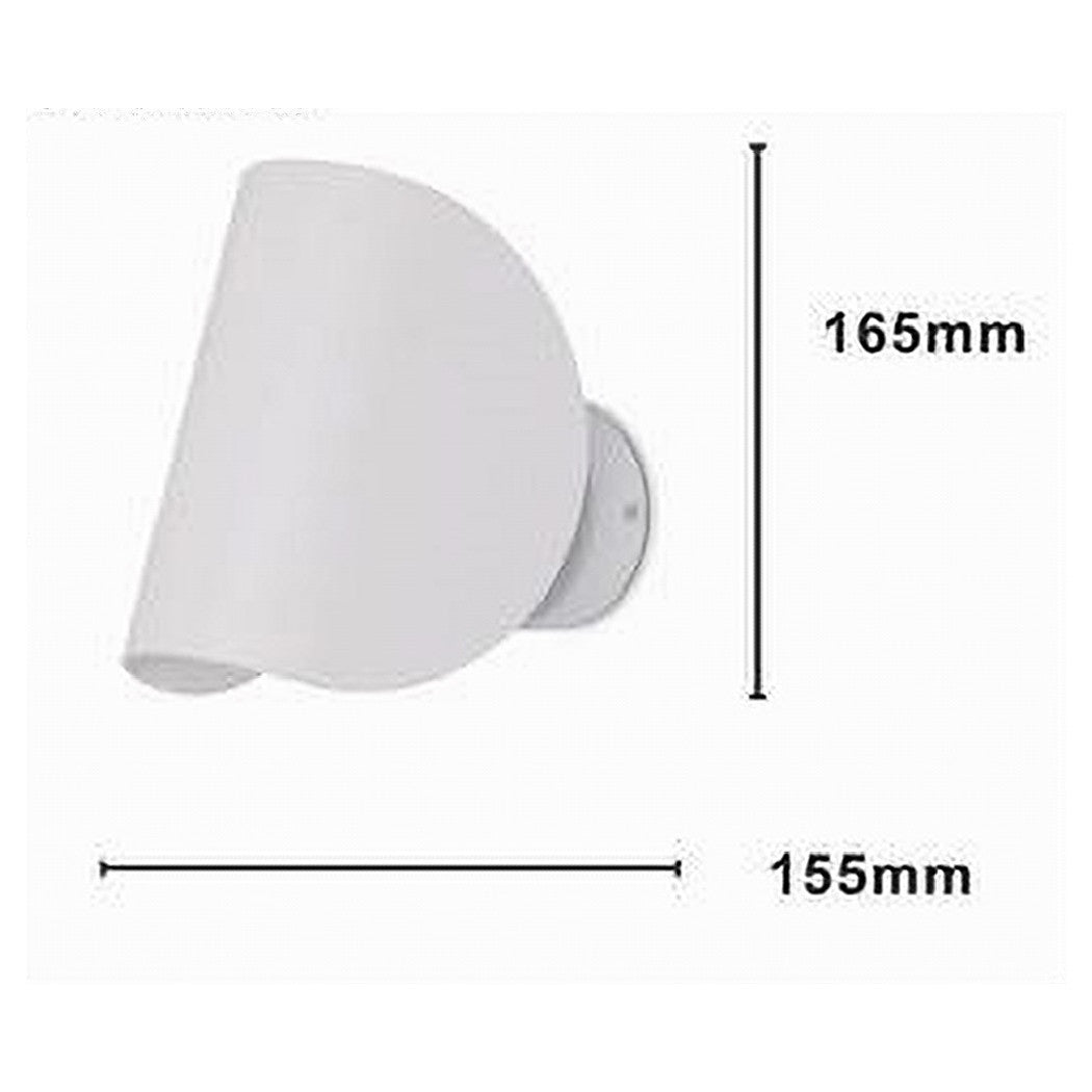 Trade Shop - Applique Da Parete Bianco In Metallo Lampada Attacco G9 Design Moderno Ip20 32750         