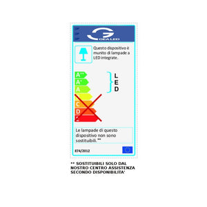 Applique esterno gea led nox led ip65 ges962 lampada parete biemissione classica