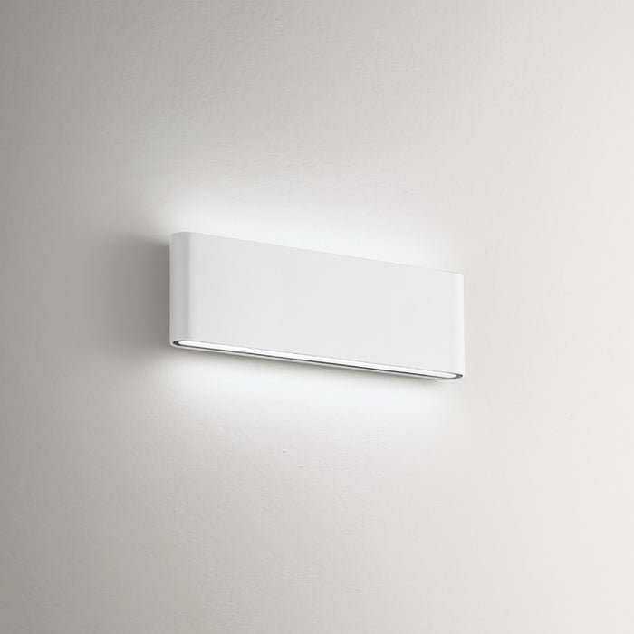 Applique esterno gea led taarhi 280 ges883n ip54 led 4000°k alluminio lampada parete moderna biemissione