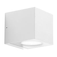 Applique gea led ges1090 led ip65 bianco lampada parete moderna sterno, tonalità luce 4000°k (luce naturale)