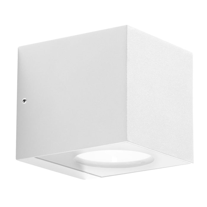 Applique gea led ges1090 led ip65 bianco lampada parete moderna sterno, tonalità luce 4000°k (luce naturale)